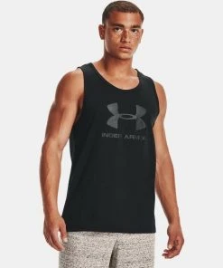 Under Armour Men's UA Sport Style Logo Cotton Tank Big Logo - Many Colors