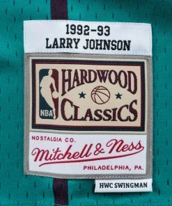 Larry Johnson Charlotte Hornets Mitchell & Ness NBA Authentic Jersey 1992-1993