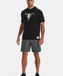 Under Armour Mens UA Project Rock Terry Snake Short Sleeve Hoodie Dwayne Johnson