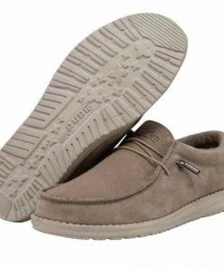 Hey Dude Wally Suede Desert Men's Shoes Comfortable Lightweight Slip On Casual Hey Dude Shoes