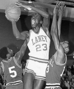 Headgear Classics Michael Jordan Laney High School #23 Authentic Embroidered Basketball Jersey