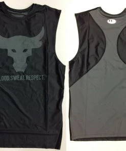 Under Armour Mens UA Project Rock Blood Sweat Respect Bull Tank Dwayne Johnson
