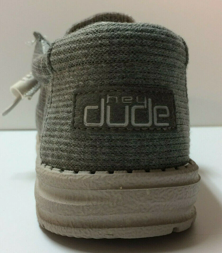 Hey Dude Wally Ash Crosshatch Men's Shoes Comfortable Lightweight Slip On Casual Hey Dude Shoes 4 Hey Dude Wally Ash Crosshatch Men's Shoes Comfortable Lightweight Slip On Casual Hey Dude Shoes