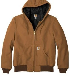 Carhartt Quilted Flannel Lined Duck Active Jacket J140 Regular/Tall Work Winter