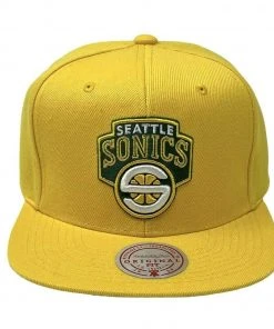 Seattle SuperSonics Mitchell & Ness NBA Snapback Hat XL Logo HWC Cap Sonics