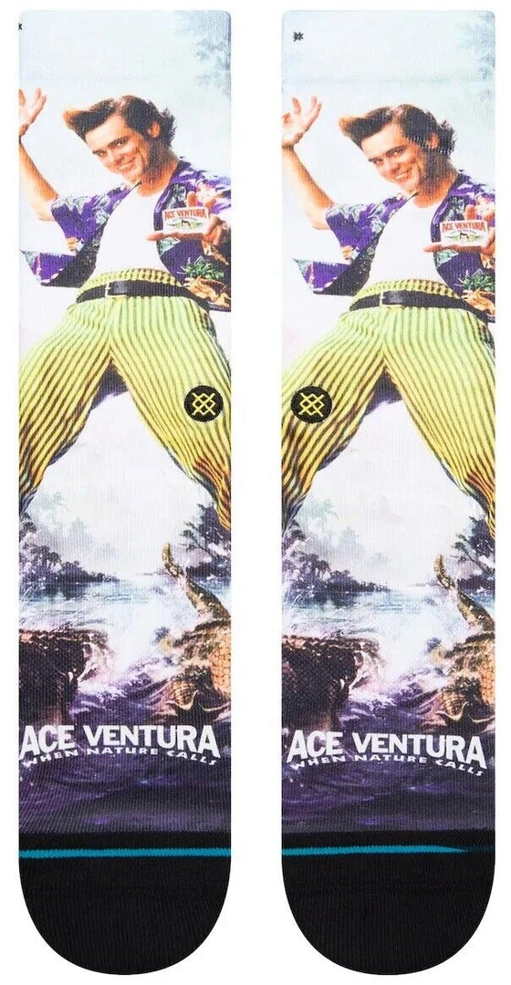 Stance X Ace Ventura: When Nature Calls Crew Socks Large Men's 9-13 Jim Carrey 1 Stance X Ace Ventura: When Nature Calls Crew Socks Large Men's 9-13 Jim Carrey