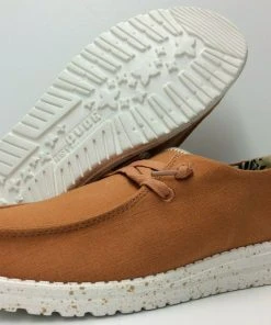 Hey Dude Wendy Chambray Mango Lightweight Slip On Casual Comfort Women's Shoes Hey Dude Shoes