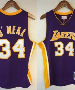 Shaquille O'Neal Los Angeles Lakers LA Mitchell & Ness NBA Authentic Jersey Shaq