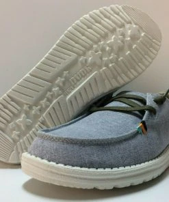 Hey Dude Wendy Rodeo Blue Aztec Women's Lightweight Casual Comfort Slip On Shoes Hey Dude Shoes