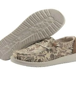 Hey Dude Wendy Ranch Sand Lightweight Casual Comfortable Slip On Women's Shoes