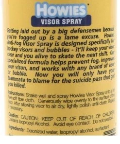 Howies Hockey Visor Shield Cleaner Defogger Anti Fog Spray