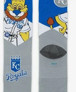 2022 Kansas City Royals KC Stance MLB Sluggerrr Mascot Socks Large Men's 9-13