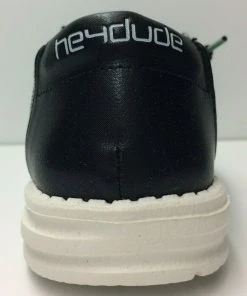 Hey Dude Wendy Canvas Sparkling Black Women's Lightweight Casual Shoes Slip On