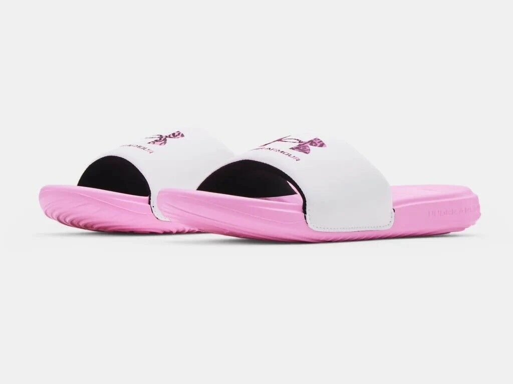 Under Armour Girl's UA Ansa Graphic Fixed Strap Slides Sandals Many Sizes Colors 2 Under Armour Girl's UA Ansa Graphic Fixed Strap Slides Sandals Many Sizes Colors