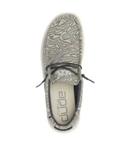 Hey Dude Wally Print Geo Grey Men's Shoes Comfortable Lightweight Casual Shoe Hey Dude Shoes 11 Hey Dude Wally Print Geo Grey Men's Shoes Comfortable Lightweight Casual Shoe Hey Dude Shoes