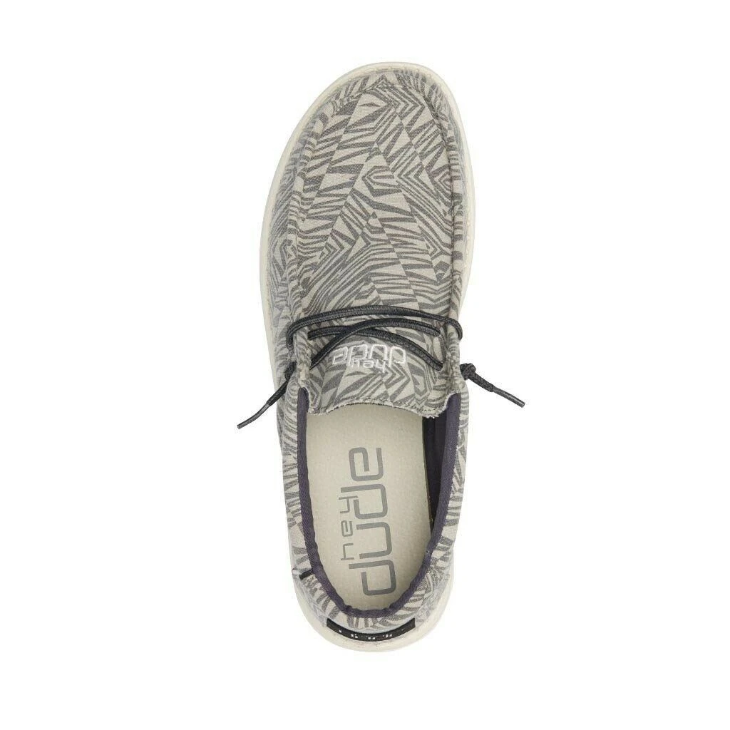 Hey Dude Wally Print Geo Grey Men's Shoes Comfortable Lightweight Casual Shoe Hey Dude Shoes 6 Hey Dude Wally Print Geo Grey Men's Shoes Comfortable Lightweight Casual Shoe Hey Dude Shoes