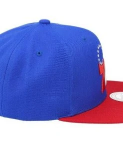 Philadelphia 76ers Mitchell & Ness NBA Snapback Hat 2Tone Hardwood Cap Sixers