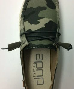 Hey Dude Shoes Hey Dude Wendy Print Camo Lightweight Casual Comfortable Slip On Women's Shoes