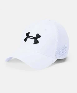 Under Armour Men's UA Threadborne Classic Mesh Golf Cap Stretch Flex Fit Cap Hat