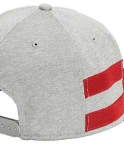 New Era 9FIFTY Shadow Heather Striped Flat Brim Snapback Hat Cap - Blank 950