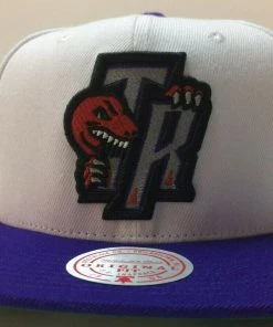 Toronto Raptors Mitchell & Ness NBA Snapback Hat 2Tone Hardwood Classics Cap