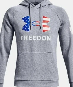Under Armour Men's UA New Freedom Fleece Big Logo Hoodie Hooded Sweatshirt 10 Under Armour Men's UA New Freedom Fleece Big Logo Hoodie Hooded Sweatshirt