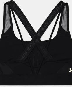 Under Armour Womens UA Project Rock Crossback Mid Sports Bra Dwayne Johnson