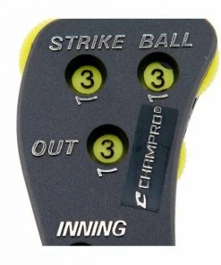 Champro 4 Dial Umpire Indicator Optic Yellow Dials Baseball Softball Umpires Ump