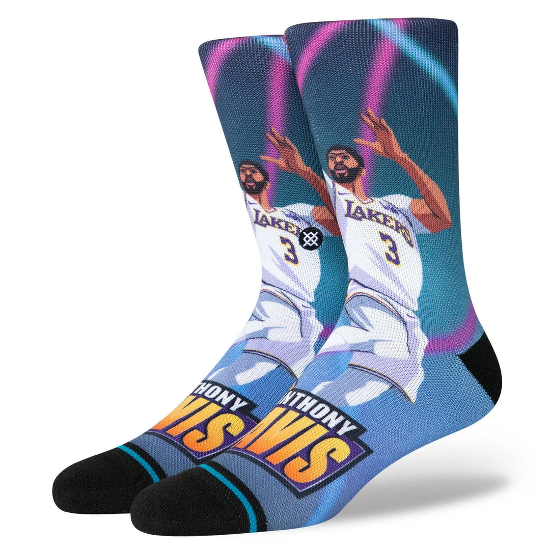 Anthony Davis Los Angeles Lakers LA Stance NBA Fast Break Socks Large Mens 9-13 1 Anthony Davis Los Angeles Lakers LA Stance NBA Fast Break Socks Large Mens 9-13