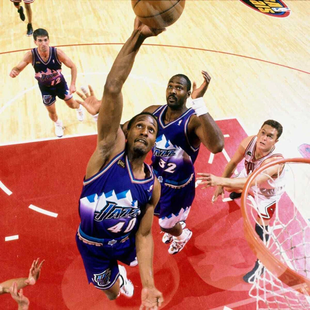 Utah Jazz Mitchell & Ness NBA Authentic Swingman Men's Mesh Shorts Purple 1996 6 Utah Jazz Mitchell & Ness NBA Authentic Swingman Men's Mesh Shorts Purple 1996