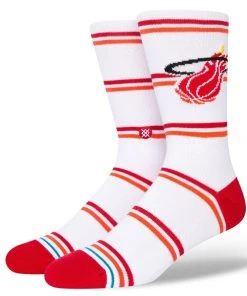Miami Heat Stance NBA HWC Hardwood Classics Crew Socks Large Men 9-13