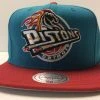 Detroit Pistons Mitchell & Ness NBA Snapback Hat Cap Horse Hardwood Classics HWC