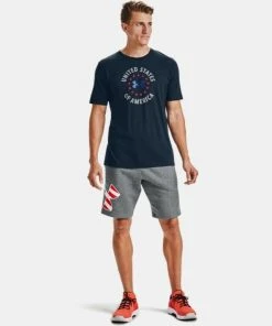 Under Armour Men's UA Freedom Rival Big Flag Logo Casual Workout Fitness Shorts 20 Under Armour Men's UA Freedom Rival Big Flag Logo Casual Workout Fitness Shorts