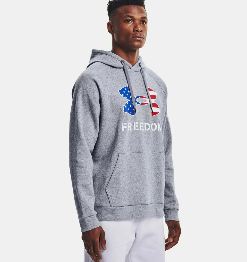 Under Armour Men's UA New Freedom Fleece Big Logo Hoodie Hooded Sweatshirt 2 Under Armour Men's UA New Freedom Fleece Big Logo Hoodie Hooded Sweatshirt