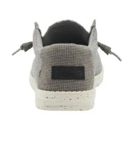 Hey Dude Wally Sox Slate Houndstooth Men's Shoes Comfortable Lightweight Slip On