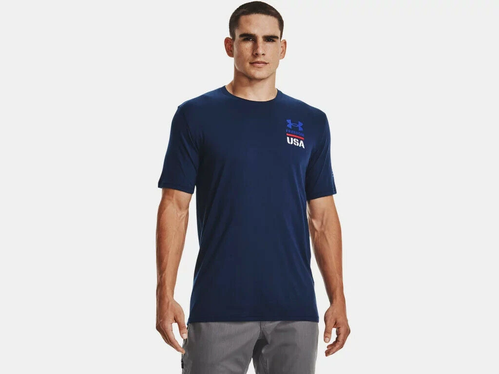 Under Armour Mens UA Freedom USA States Logo Short Sleeve Graphic T-Shirt SS Tee 1 Under Armour Mens UA Freedom USA States Logo Short Sleeve Graphic T-Shirt SS Tee