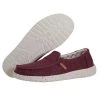 Hey Dude Wendy Misty Burgundy Women's Lightweight SlipOn Comfortable Casual Shoe