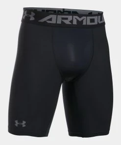 Under Armour Men's UA HeatGear Armour Long Compression Shorts Workout 9" Length