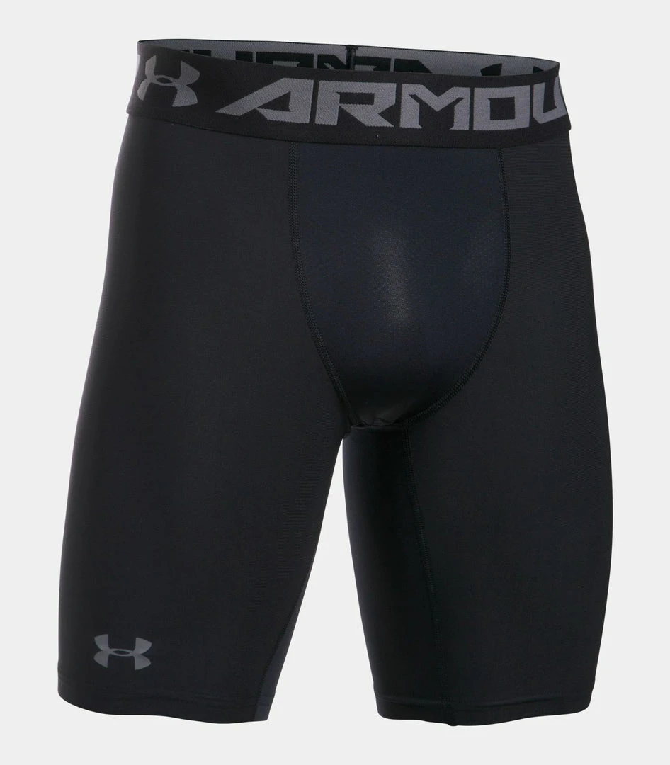 Under Armour Men's UA HeatGear Armour Long Compression Shorts Workout 9" Length 2 Under Armour Men's UA HeatGear Armour Long Compression Shorts Workout 9" Length