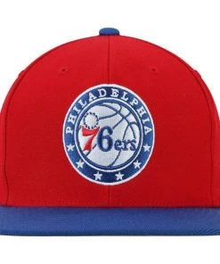Philadelphia 76ers Mitchell & Ness NBA Snapback Hat 2Tone Hardwood Cap Sixers