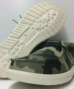 Hey Dude Shoes Hey Dude Wendy Print Camo Lightweight Casual Comfortable Slip On Women's Shoes