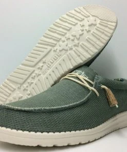 Hey Dude Wally Eden Sage Men's Shoes Comfortable Lightweight Slip On Casual Shoe