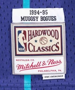 Muggsy Bogues Charlotte Hornets Mitchell & Ness NBA Authentic Jersey 1994-1995