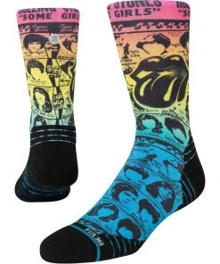 Stance The Rolling Stones Some Girls Rock FEEL360 Crew Socks Large Men's 9-13