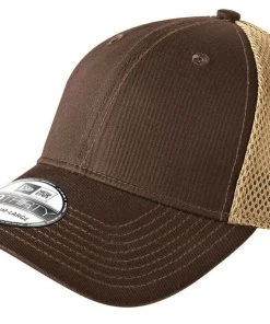 New Era 39THIRTY Mesh Back Flex Stretch Hat Blank Cap - Black, White, Navy, Red