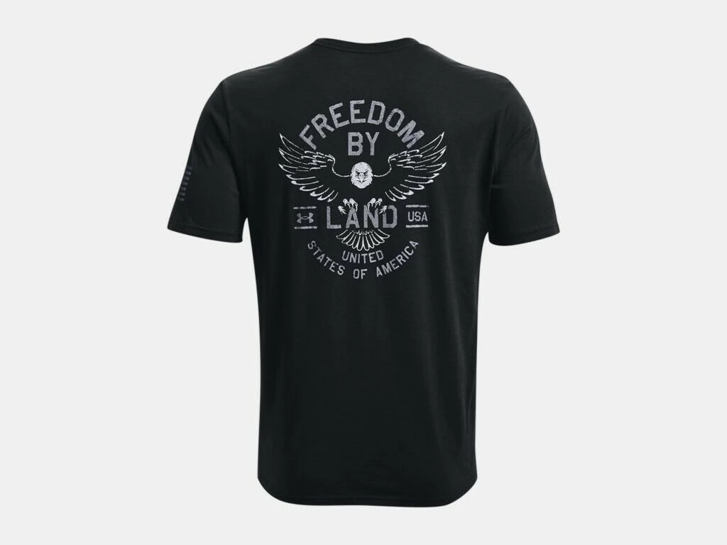 Under Armour Mens UA Freedom By Land Short Sleeve Graphic T-Shirt 5 Under Armour Mens UA Freedom By Land Short Sleeve Graphic T-Shirt