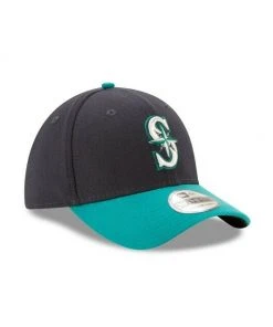 Seattle Mariners New Era MLB 39THIRTY Team Classic Stretch Flex Cap Hat 2Tone