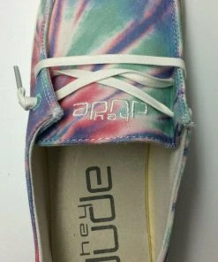 Hey Dude Wendy Rose Candy Tie Dye Women's Lightweight Slip On Comfortable Shoes Hey Dude Shoes