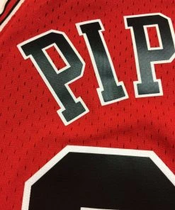 NBA Scottie Pippen Chicago Bulls Mitchell & Ness 1997-1998 Red Authentic Jersey HWC