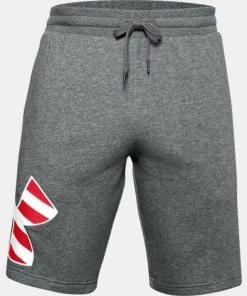 Under Armour Men's UA Freedom Rival Big Flag Logo Casual Workout Fitness Shorts 21 Under Armour Men's UA Freedom Rival Big Flag Logo Casual Workout Fitness Shorts